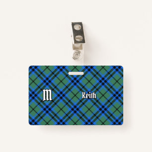 Clan Keith Tartan Badge ID Badge