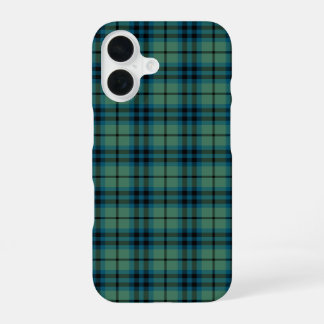 Clan Keith Tartan Light Green and Blue Plaid iPhone 16 Case