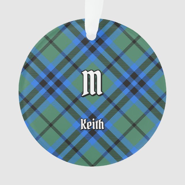 Clan Keith Tartan Ornament (Front)