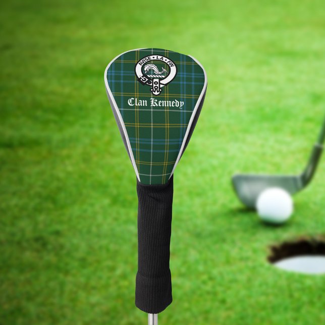 Clan Kennedy Crest Badge & Tartan  Golf Head Cover (Creator Uploaded)