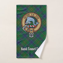 Clan Kennedy Crest over Tartan