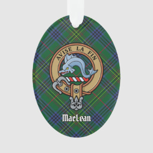 Clan Kennedy Crest over Tartan Ornament