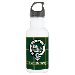 Clan Kennedy Crest Tartan 532 Ml Water Bottle