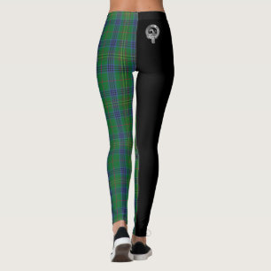 Clan Kennedy Crest & Tartan Leggings