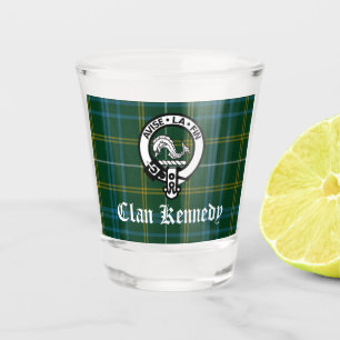 Clan Kennedy Crest Tartan Shot Glass