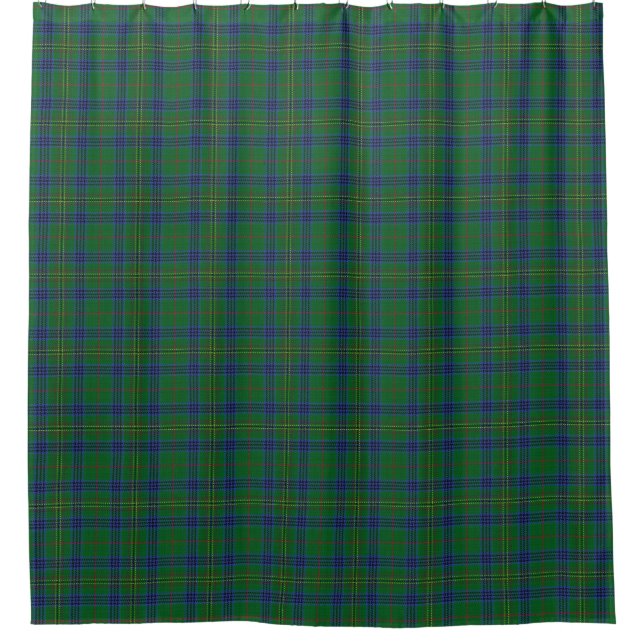 Clan Kennedy Scottish Heritage Tartan Shower Curtain (Front)