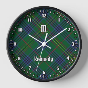 Clan Kennedy Tartan Clock