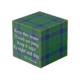Clan Kennedy Tartan House Blessing Cube