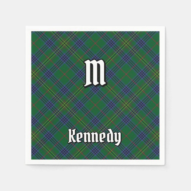 Clan Kennedy Tartan Napkin (Front)