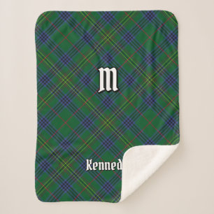 Clan Kennedy Tartan Sherpa Blanket