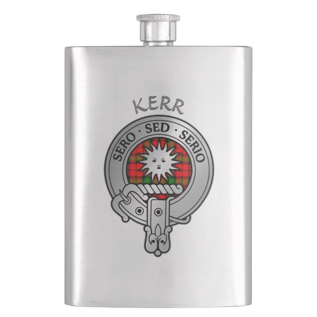 Clan Kerr Crest Flask (Front)