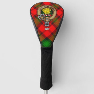 Clan Kerr Crest over Tartan Golf Head Cover