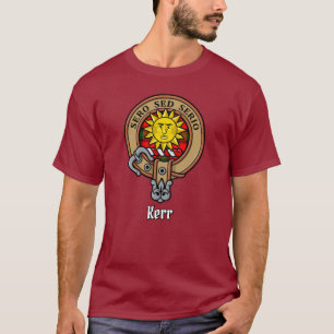 Clan Kerr Crest over Tartan T-Shirt