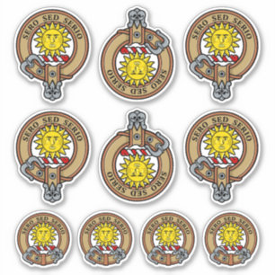 Clan Kerr Crest Sticker Set