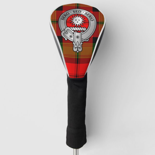 Clan Kerr Crest & Tartan Golf Head Cover (Front)
