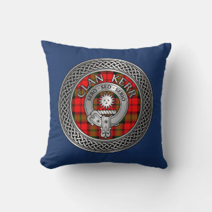 Clan Kerr Crest & Tartan Knot Cushion