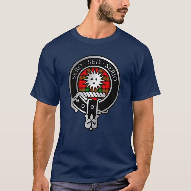 Clan Kerr Crest & Tartan T-Shirt (Front)