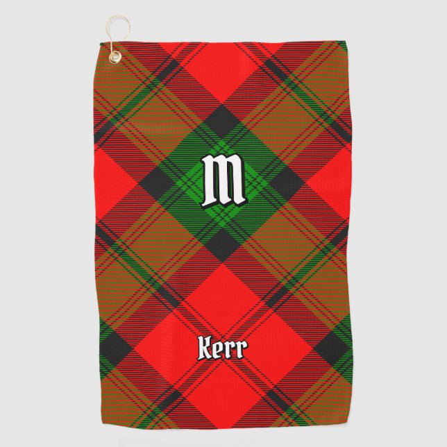 Clan Kerr Tartan Golf Towel (Front)