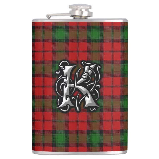 Clan Kerr Tartan Old Scotland Flask (Front)