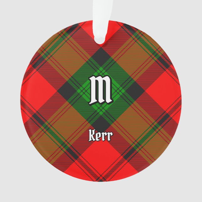 Clan Kerr Tartan Ornament (Front)