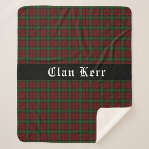 Clan Kerr Tartan Pattern Sherpa Blanket