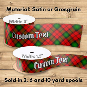Clan Kerr Tartan Satin Ribbon