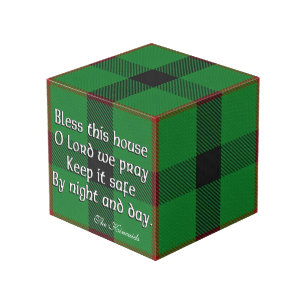 Clan Kincaid Tartan House Blessing Cube