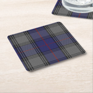 Clan Kinnaird Plaid Paper Coasters