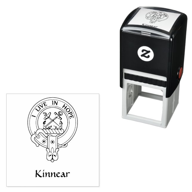 Clan Kinnear Crest  Self-inking Stamp (In Situ)
