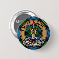 Clan Kirkpatrick Crest over Tartan