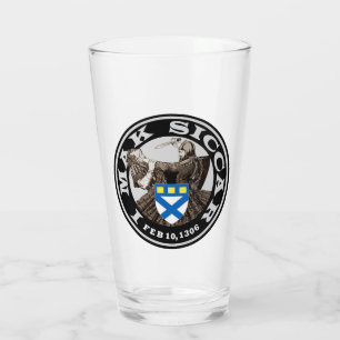 Clan Kirkpatrick "I MAK SICCAR" Glass Tumbler