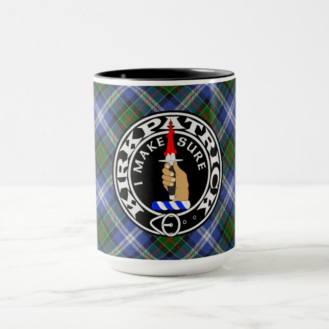 Clan Kirkpatrick Society tartan mug (Center)