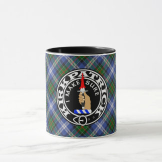 Clan Kirkpatrick Society tartan mug