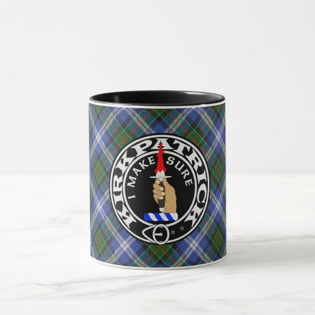 Clan Kirkpatrick Society tartan mug (Center)
