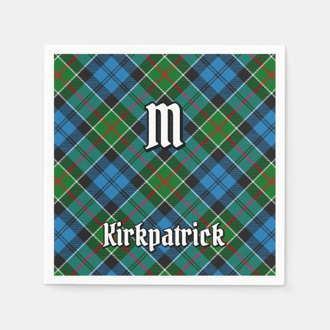 Clan Kirkpatrick Tartan Napkin (Front)