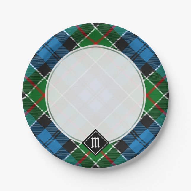 Clan Kirkpatrick Tartan Paper Plate (Front)
