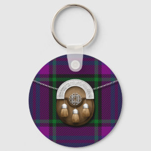 Clan Laird Tartan And Sporran Key Ring