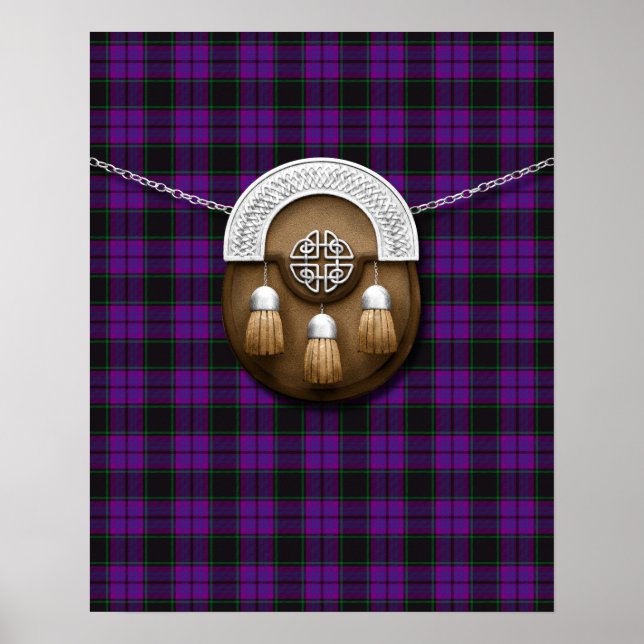 Clan Laird Tartan And Sporran Poster (Front)