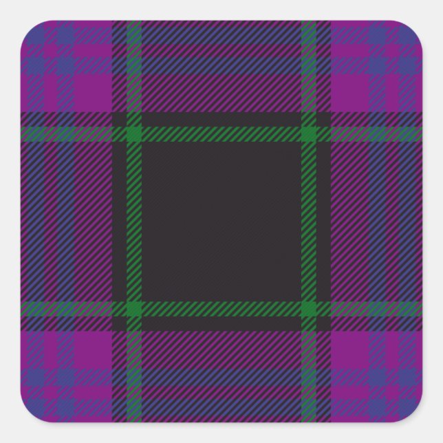 Clan Laird Tartan Square Sticker (Front)