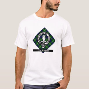 Clan Lamont Crest Badge & Tartan T-Shirt