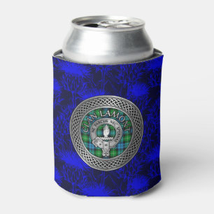 Clan Lamont Crest & Tartan Knot Can Cooler