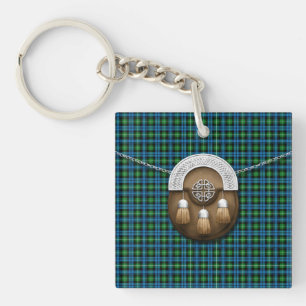 Clan Lamont Tartan And Sporran Key Ring