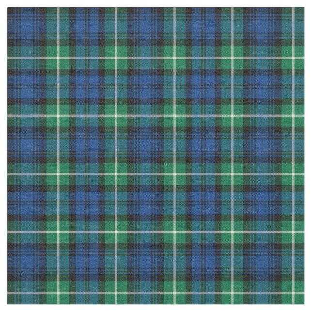 Clan Lamont Tartan Fabric (Close Up)