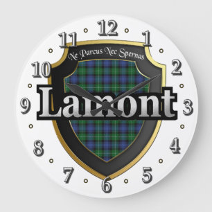 Clan Lamont Tartan Scottish Dream Clock