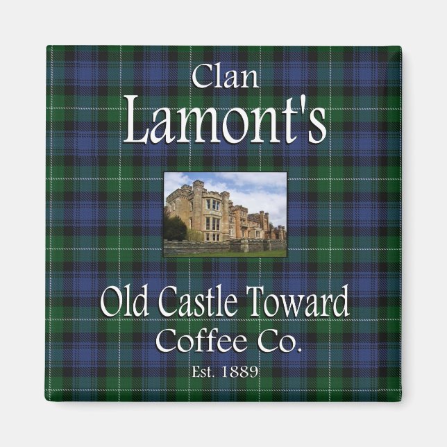 Clan Lamont's Old Castle Towards Coffee Co. Magnet (Front)