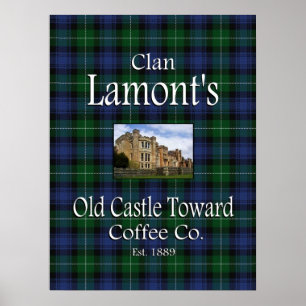 Clan Lamont's Old Castle Towards Coffee Co. Poster