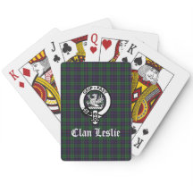 Clan Leslie Crest Badge and Tartan