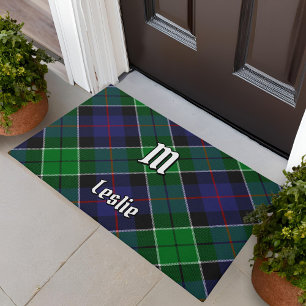 Clan Leslie Hunting Tartan Doormat