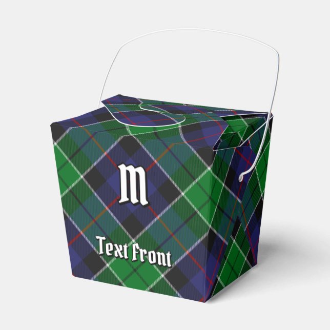 Clan Leslie Hunting Tartan Favour Box (Front Side)