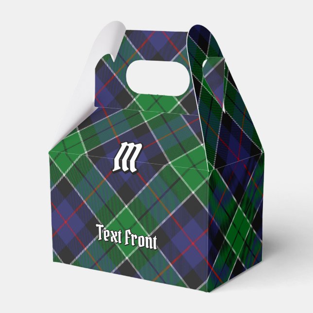 Clan Leslie Hunting Tartan Favour Box (Front Side)